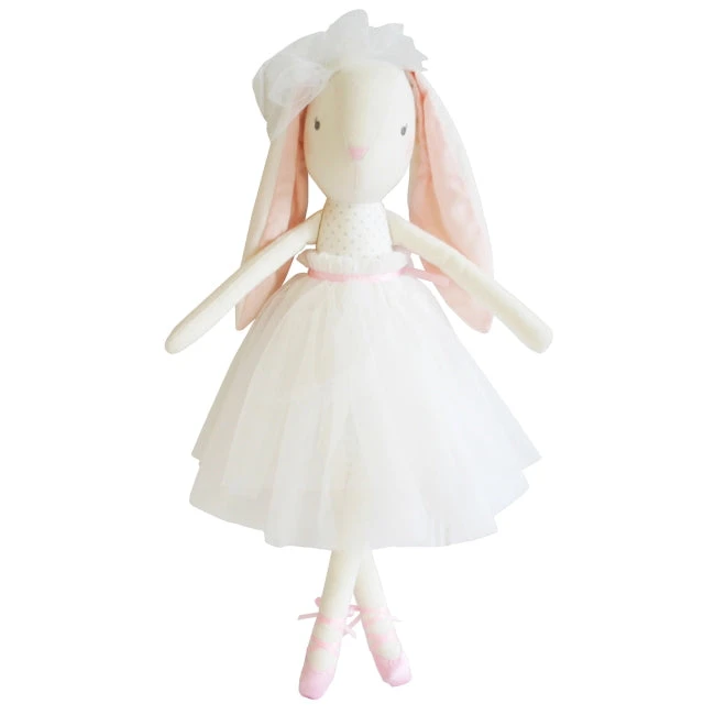 Alimrose | Bronte Ballet Bunny Fog & Pink 48cm 3 Alimrose | Bronte Ballet Bunny Fog & Pink 48cm