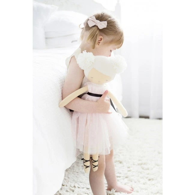 Alimrose | Scarlett Pom Pom Doll | Pink 48cm 4 Alimrose | Scarlett Pom Pom Doll | Pink 48cm - Image 2