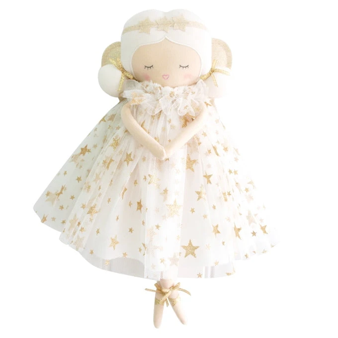 Alimrose | Willow Fairy Doll | Ivory Gold Stars 38cm 3 Alimrose | Willow Fairy Doll | Ivory Gold Stars 38cm