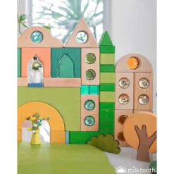 Bauspiel | Colour Street | 22 Blocks With Tray -MILKTOOTH Sales Bauspiel Colour Street Window Shapes Grimms 1001 Nights 2 d5f708f3 eacf 4639 8389 a19ddd23c5eb