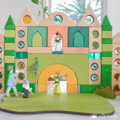 Bauspiel | Colour Street | 45 Blocks With Tray -MILKTOOTH Sales Bauspiel Colour Street Window Shapes Grimms 1001 Nights a2ce7409 12c2 44cb be90 63426b8f850e