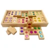 Bauspiel | Colour Street | 45 Blocks With Tray -MILKTOOTH Sales Bauspiel Colour Street Wooden Blocks with Gems