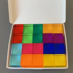 Bauspiel | Lucite Cubes | 20 Blocks