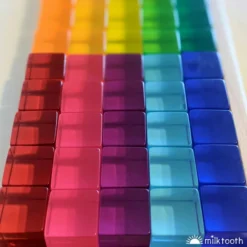 Bauspiel | Lucite Cubes | 100 Blocks With Tray -MILKTOOTH Sales Bauspiel Lucite Cubes 50 3