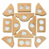 Bauspiel | Mirror Blocks | 12 Blocks -MILKTOOTH Sales Bauspiel Mirror Wooden Building Blocks