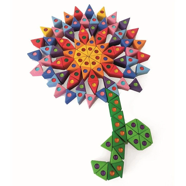 Bauspiel | Triangles | 50 Blocks With Tray 3 Bauspiel | Triangles | 50 Blocks With Tray