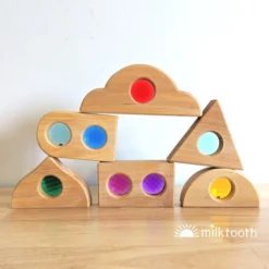 Bauspiel | Window Shapes | 36 Blocks With Tray -MILKTOOTH Sales Bauspiel Window Shapes Wooden Building Blocks 6 2 3819de90 17bd 4416 9ef5 5cab9b7a5e10