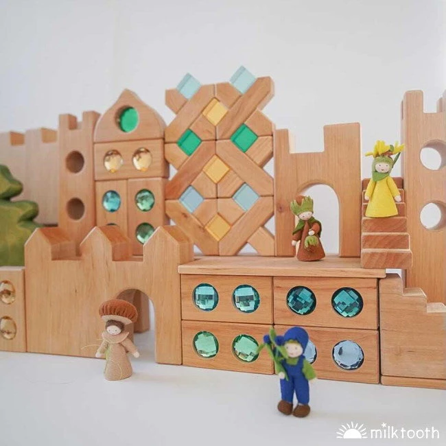 Bauspiel | X-Shapes | 32 Blocks With Tray 7 Bauspiel | X-Shapes | 32 Blocks With Tray - Image 5