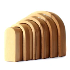 Bumbu Toys | Stacking Arches | Natural -MILKTOOTH Sales Bumbu Wooden Stacking Arches Natural