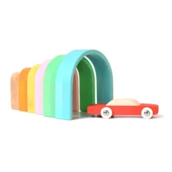 Bumbu Toys | Stacking Arches | Pastel -MILKTOOTH Sales Bumbu Wooden Stacking Arches Pastel 4