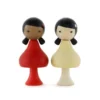 CLiCQUES | Magnetic Wooden Toys | Meena & Hana -MILKTOOTH Sales CLiCQUES Dolls Meena Hanna