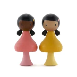CLiCQUES | Magnetic Wooden Toys | Ruby & Coco -MILKTOOTH Sales CLiCQUES wooden toys magnetic timber people Ruby Coco 4