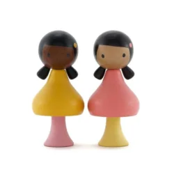 CLiCQUES | Magnetic Wooden Toys | Ruby & Coco -MILKTOOTH Sales CLiCQUES wooden toys magnetic timber people Ruby Coco 5