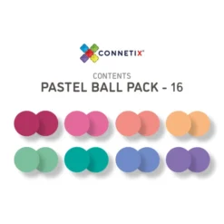 Connetix Tiles | 16 Piece Pastel Replacement Balls 13 Connetix Tiles | 16 Piece Pastel Replacement Balls -MILKTOOTH Sales Connetix Replacement Balls Pastel 6