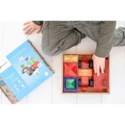 Connetix Tiles | 24 Piece Rainbow Motion Set -MILKTOOTH Sales Connetix Tiles 24 Piece Motion Pack 5