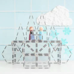 Connetix Tiles | 34 Piece Clear Pack 12 Connetix Tiles | 34 Piece Clear Pack -MILKTOOTH Sales Connetix Tiles 34 Piece Clear Pack 3