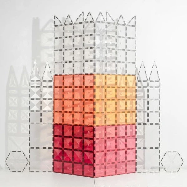 Connetix Tiles | 34 Piece Clear Pack 6 Connetix Tiles | 34 Piece Clear Pack - Image 4