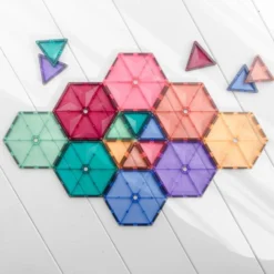 Connetix Tiles | 40 Piece Pastel Geometry Pack -MILKTOOTH Sales Connetix Tiles 40 Piece Pastel Geometry Pack 3