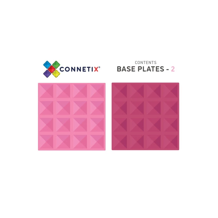 Connetix Tiles | 2 Piece Pastel Base Plates | Pink & Berry 9 Connetix Tiles | 2 Piece Pastel Base Plates | Pink & Berry - Image 7