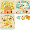Djeco | Three-Layer Wooden Puzzle | Tree House Chez-Nut -MILKTOOTH Sales Djeco three layer wooden treehouse puzzle 1