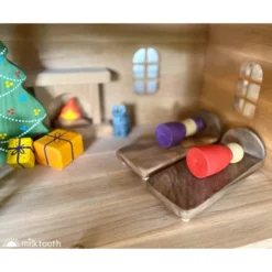 Drewart | Witch's House Natural Roof | Wooden Doll House -MILKTOOTH Sales Drewart Witches House Bumbu Furniture Mikheev Christmas Tree Milk Tooth