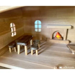 Drewart | Witch's House Natural Roof | Wooden Doll House -MILKTOOTH Sales Drewart Witches House Bumbu Furniture Milk Tooth 2