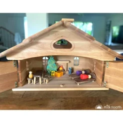 Drewart | Witch's House Natural Roof | Wooden Doll House -MILKTOOTH Sales Drewart Witches House Bumbu Furniture Milk Tooth