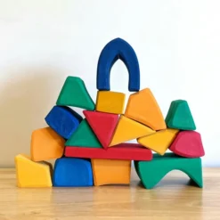 Gluckskafer | Big Blocks | 17 Pieces | Coloured