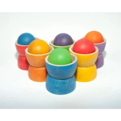 Grapat | Bowls And Balls | 18 Pieces -MILKTOOTH Sales Grapat Coloured Bowls and Balls 5