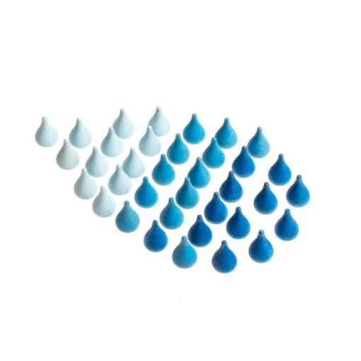Grapat | Mandala | Blue Raindrops 36 Pieces -MILKTOOTH Sales Grapat Mandala Blue Raindrops