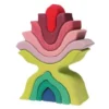 Grimm's | Wooden Flower Stacking Toy -MILKTOOTH Sales Grimm s Flower Wooden Stacking Toy Milk Tooth