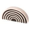 Grimm's | Large Rainbow Monochrome -MILKTOOTH Sales Grimm s Rainbow Monochrome Wooden Stacking Toy Extra Large Milk Tooth