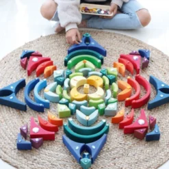 Grimm's | Arcs In Squares Building Set -MILKTOOTH Sales Grimms Arcs in Squares Building Set 10