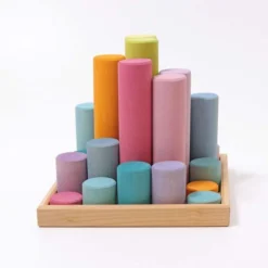 Grimm's | Building Rollers Large Pastel -MILKTOOTH Sales Grimms Building Rollers Large Pastel 4