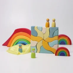 Grimm's | Four Temperaments Building Set -MILKTOOTH Sales Grimms Building Set Four Temperaments Blocks Puzzle 13