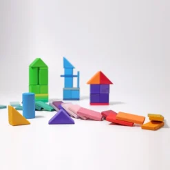 Grimm's | Shapes & Colours Building Set -MILKTOOTH Sales Grimms Building Set Shapes Colours 4