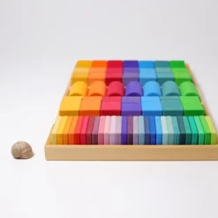 Grimm's | Shapes & Colours Building Set -MILKTOOTH Sales Grimms Building Set Shapes Colours 6