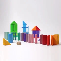 Grimm's | Shapes & Colours Building Set -MILKTOOTH Sales Grimms Building Set Shapes Colours 8