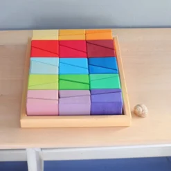 Grimm's | Sloping Blocks Building Set -MILKTOOTH Sales Grimms Building Set Sloping Blocks