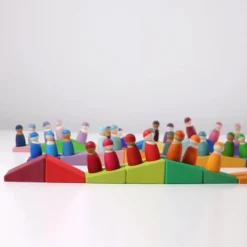 Grimm's | Sloping Blocks Building Set -MILKTOOTH Sales Grimms Building Set Sloping Blocks 3