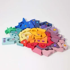 Grimm's | Sparkling Mandala Orient -MILKTOOTH Sales Grimms Building Set Sparkling Mandala Orient 5