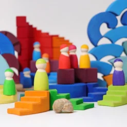 Grimm's | Counterrotating Stepped Spiral -MILKTOOTH Sales Grimms Counterrotating Spiral Blocks 7