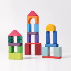 Grimm's | Geometric Blocks | Coloured 30 Pieces 10 Grimm's | Geometric Blocks | Coloured 30 Pieces -MILKTOOTH Sales Grimms Geometric Blocks Coloured 30 Pieces 4