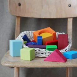 Grimm's | Geometric Blocks | Coloured 30 Pieces 11 Grimm's | Geometric Blocks | Coloured 30 Pieces -MILKTOOTH Sales Grimms Geometric Blocks Coloured 30 Pieces 6