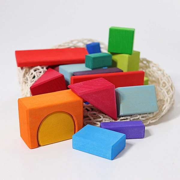 Grimm's | Geometric Blocks | Coloured 30 Pieces 3 Grimm's | Geometric Blocks | Coloured 30 Pieces