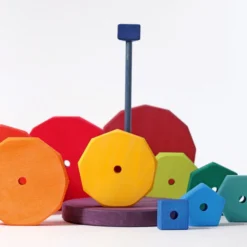 Grimm's | Giant Geometrical Stacking Tower 11 Grimm's | Giant Geometrical Stacking Tower -MILKTOOTH Sales Grimms Giant Geometrical Stacking Tower 4