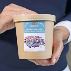 Grimm's | Glitter Stones Giant | 140 Pieces -MILKTOOTH Sales Grimms Glitter Stones Giant 140 Pieces 3