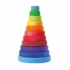 Grimm's | Conical Stacking Tower | Large Rainbow -MILKTOOTH Sales Grimms Large Conical Tower Rainbow
