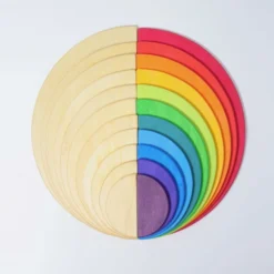 Grimm's | Semi Circles Rainbow 22 Grimm's | Semi Circles Rainbow -MILKTOOTH Sales Grimms Rainbow Natural Semi Circles 4