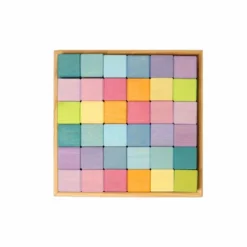 Grimm's | Square Mosaic | Pastel 36 Blocks